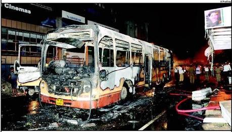 Chennai MTC bus on route 27D catches fire - luckily none injured