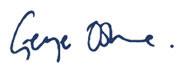 George Osborne signature