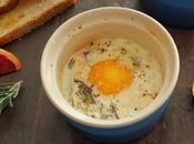 Baked Eggs with Cream, Rosemary Orange