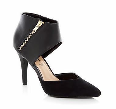 Pick Of The Day: Black Leather-Look Pointed Court Shoes