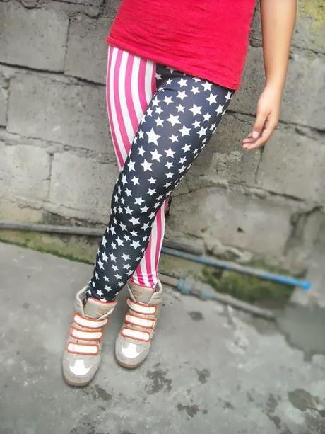 America’s Flag Design Leggings from Bornprettystore