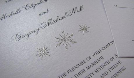 Winter wedding invitation