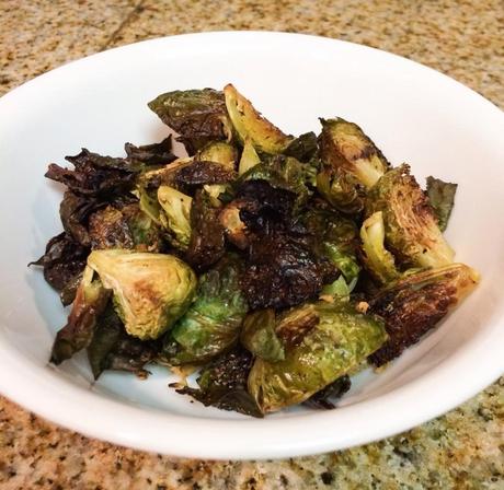 Crispy Baked Garlic Brussels Sprouts Chips Recipe
