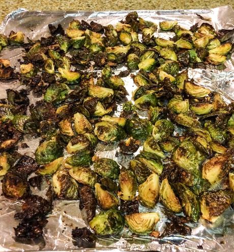 Crispy Baked Garlic Brussels Sprouts Chips Recipe