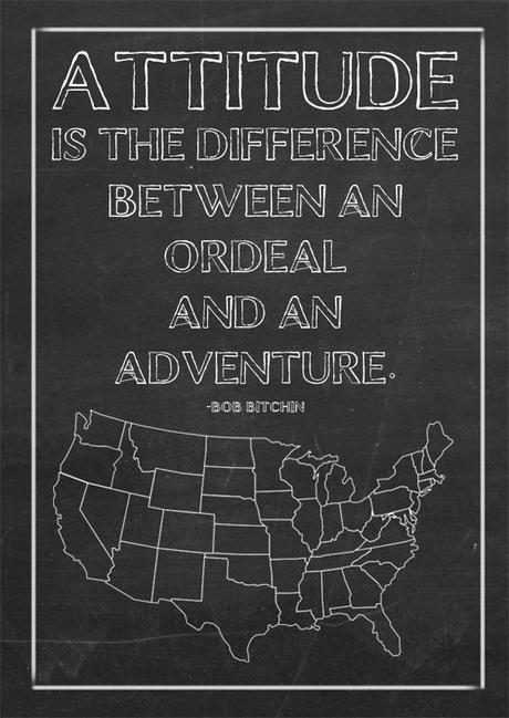 Attitude is the difference between an ordeal and an adventure (+ free printable)...