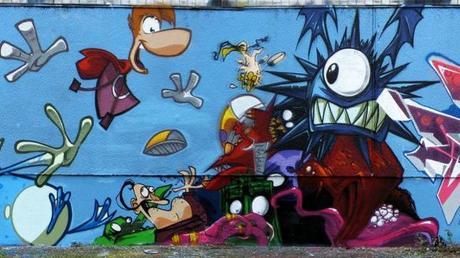 Rayman Inspired Street Art