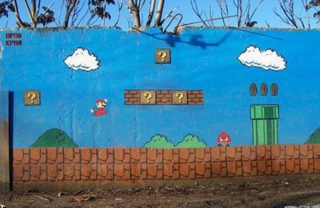 Super Mario Inspired Street Art 