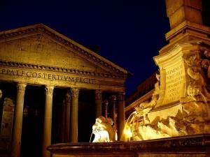 Pantheon and fountain