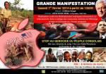 Manifestation in Paris to denounce the ongoing Congolese genocide.