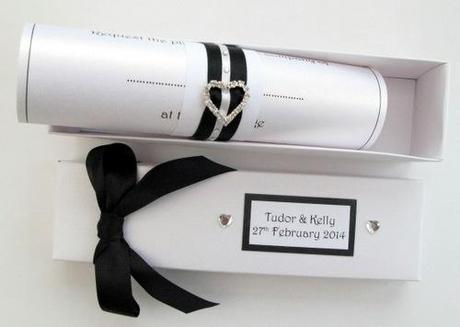 wedding scroll invitation