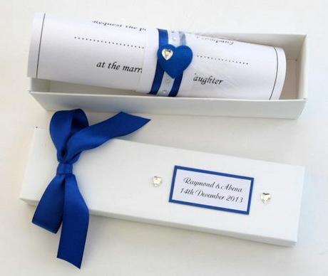 wedding scroll invitation