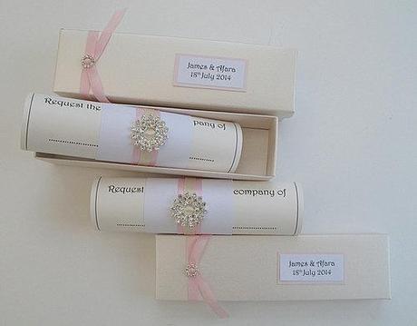 wedding scroll invitation