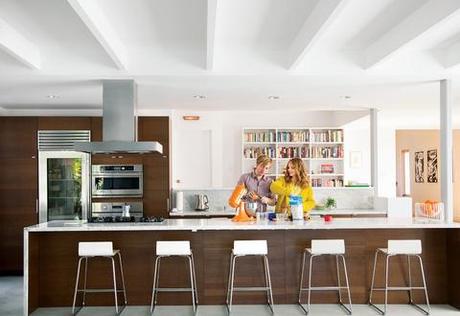 Modern renovated kitchen space.