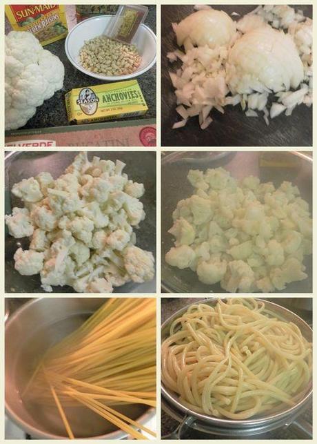 Cauliflower bucatini - collage1