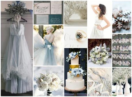 Wedding Inspiration {Winter Blues} PicMonkey Collage