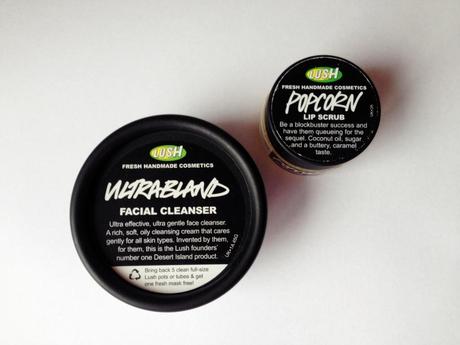 I’M FINALLY JUMPING ON THE BANDWAGON | LUSH ULTRABLAND CLEANSER & POPCORN LIP SCRUB.