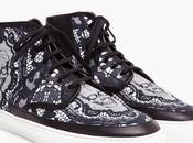Very Naughty Trainers: Alexander McQueen Lace Skull Printed High Trainer