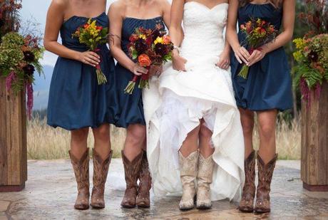 Bridal wedding boots