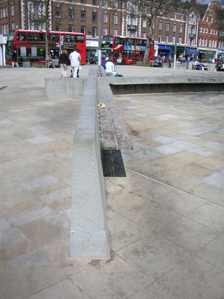 Duke of York Square, London - Wooden Bench Detail