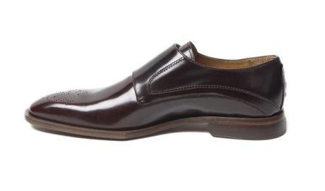 Dapper Any Way You Strap It:  Oliver Sweeney Teulada Burgundy Double Monk Strap Shoe