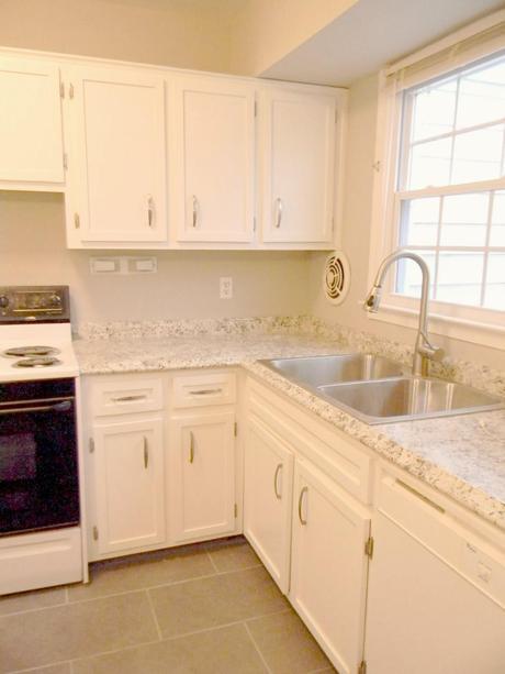 BEFORE and AFTER on the Savage Drive Townhouse Rental FLIP: Kitchen