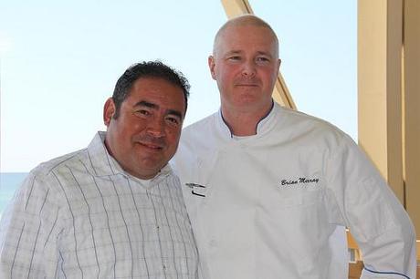 Chef Murray with mentor Emeril Lagasse