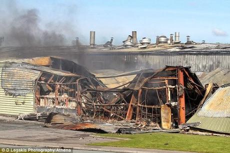 Crisp factory fire in Newport, South Wales - Arson - man sentenced..