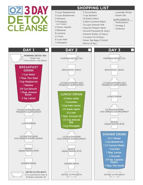  3 Day Dr. Oz Detox Cleanse for Skinny Hips and Fast Lips http://www.lynneknowlton.com/3-day-dr-oz-detox-cleanse/ 