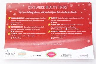 Vegan Cuts Beauty Box for December 2013