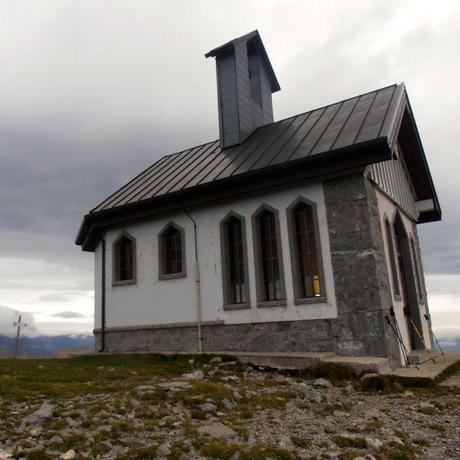 Small chapel at top of Mt. Matajur