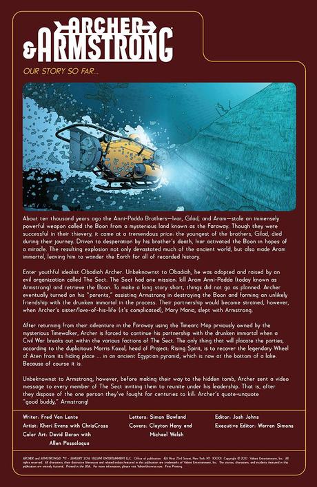 Valiant previews: Archer, Harbinger and Unity