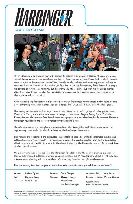 Valiant previews: Archer, Harbinger and Unity