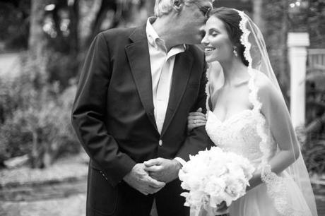 Touching moment between father and daughter