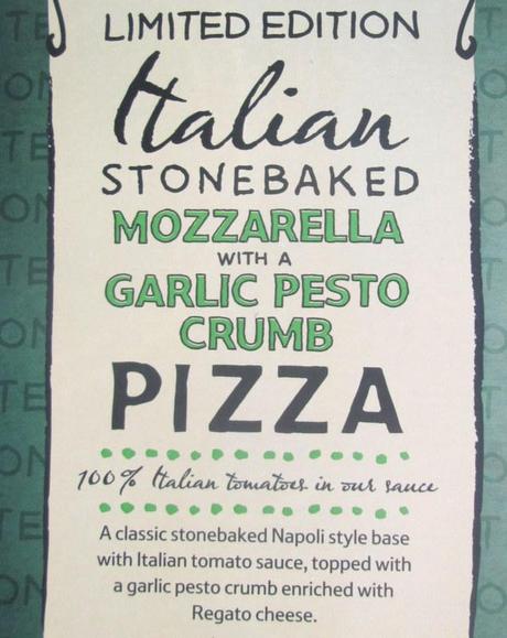 Review: Tesco Limited Edition Mozzarella & Garlic Pesto Crumb Pizza