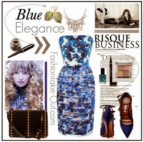 High Street Style:: Blue Elegance in Blossoming Blue Pansies