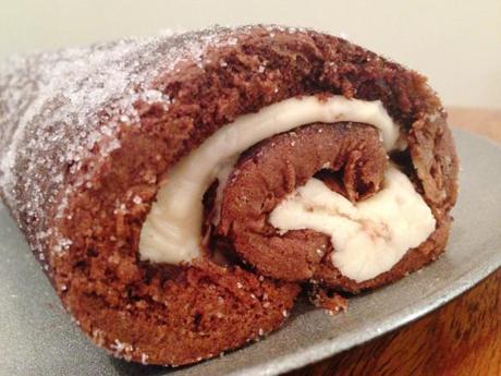 chocolate swiss roll with baileys buttercream filling recipe method easy stand mixer oozing filling easy impressive dessert