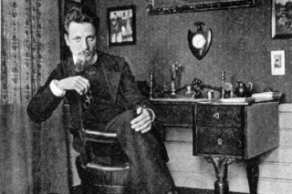 Rainer Rilke at his desk.
