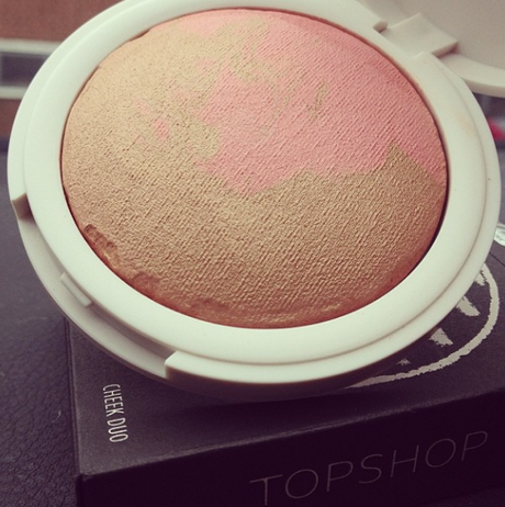 topshop cheek duo desert sun