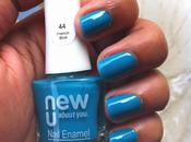 Nails with NewU Polish French Blue