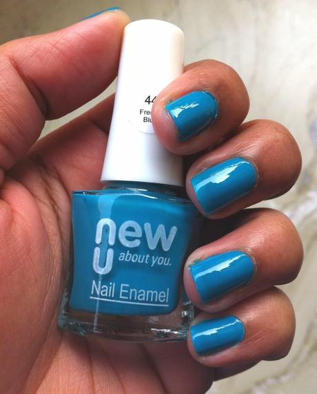 Nails of the Day with NewU polish French Blue