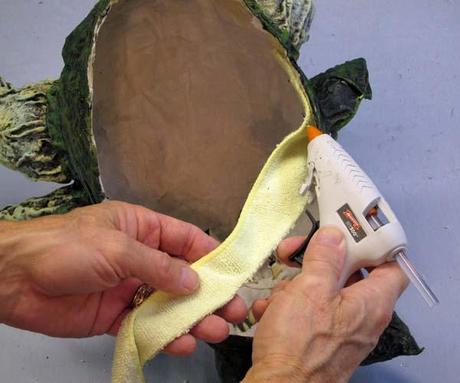 paper mache mask-add padding