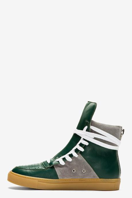 High Top Color Pop:  Kris VanAssche Overlong Laces High Tops