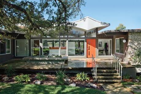 renovated modernist home in Austin exterior 
