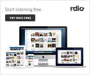 Listen everywhere. Endless music. No ad's. Get Rdio Free