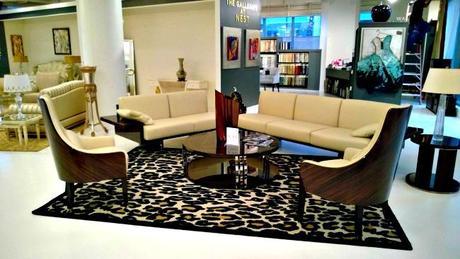 lacquered living room furniture set