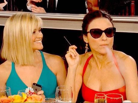 Reese Witherspoon and Julia Louis-Dreyfus GG 2014
