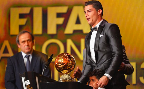 Cristiano Ronaldo Wins 2013 Ballon d'Or