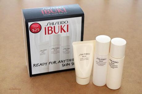 Shiseido Ibuki Starter Kit: Before and After