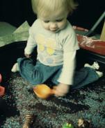 Coloured Rice Sensory Play