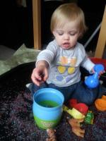 Coloured Rice Sensory Play